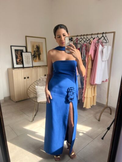 Rosita Strapless Azul