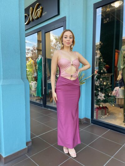 Stela Dress Rosa Morado